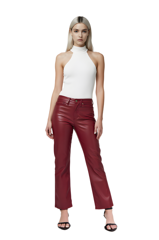 Judy Blue | Maroon Straight Leg